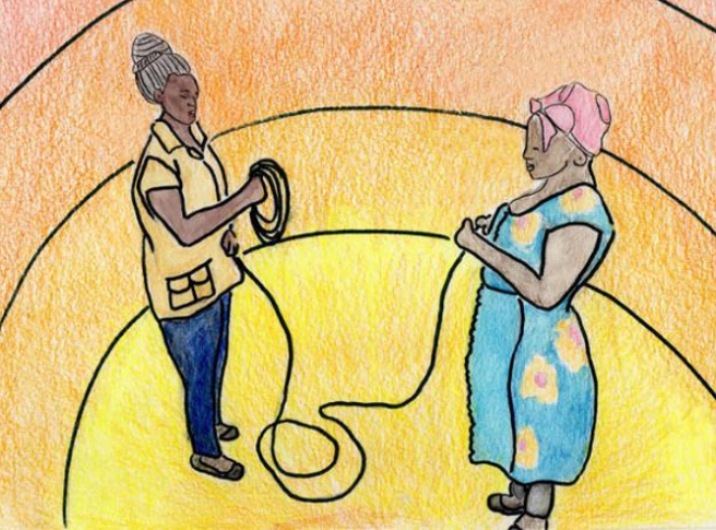 Imagen: Ilustración de Lia Aroeira (red comunitaria Portal sem Porteiras, Monteiro Lobato, Brasil) para GenderIT.org