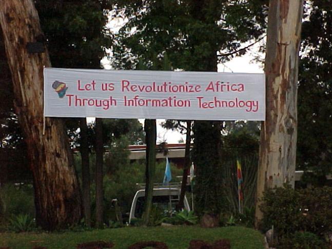 Welcome Banner, 1999 African Connection Rally, Nairobi, Kenya.