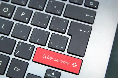 Image: "Cyber Security Red" by Richard Patterson used under CC BY 2.0 DEED license (https://flic.kr/p/25cUmCh) image linking to APC submission to the OEWG on developments in the field of ICTs in the context of international security 2021-2025