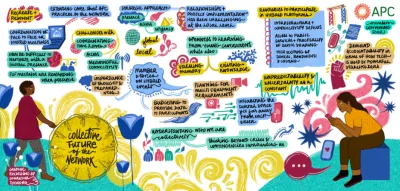 Illustration by Sonaksha Iyengar for APC. image linking to Harnessing the collective power of communities in 2021